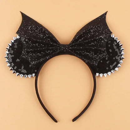 Tiaras Acessórios Disney Conjunto de 1 tiaras com orelhas rato para o Halloween, lantejoulas