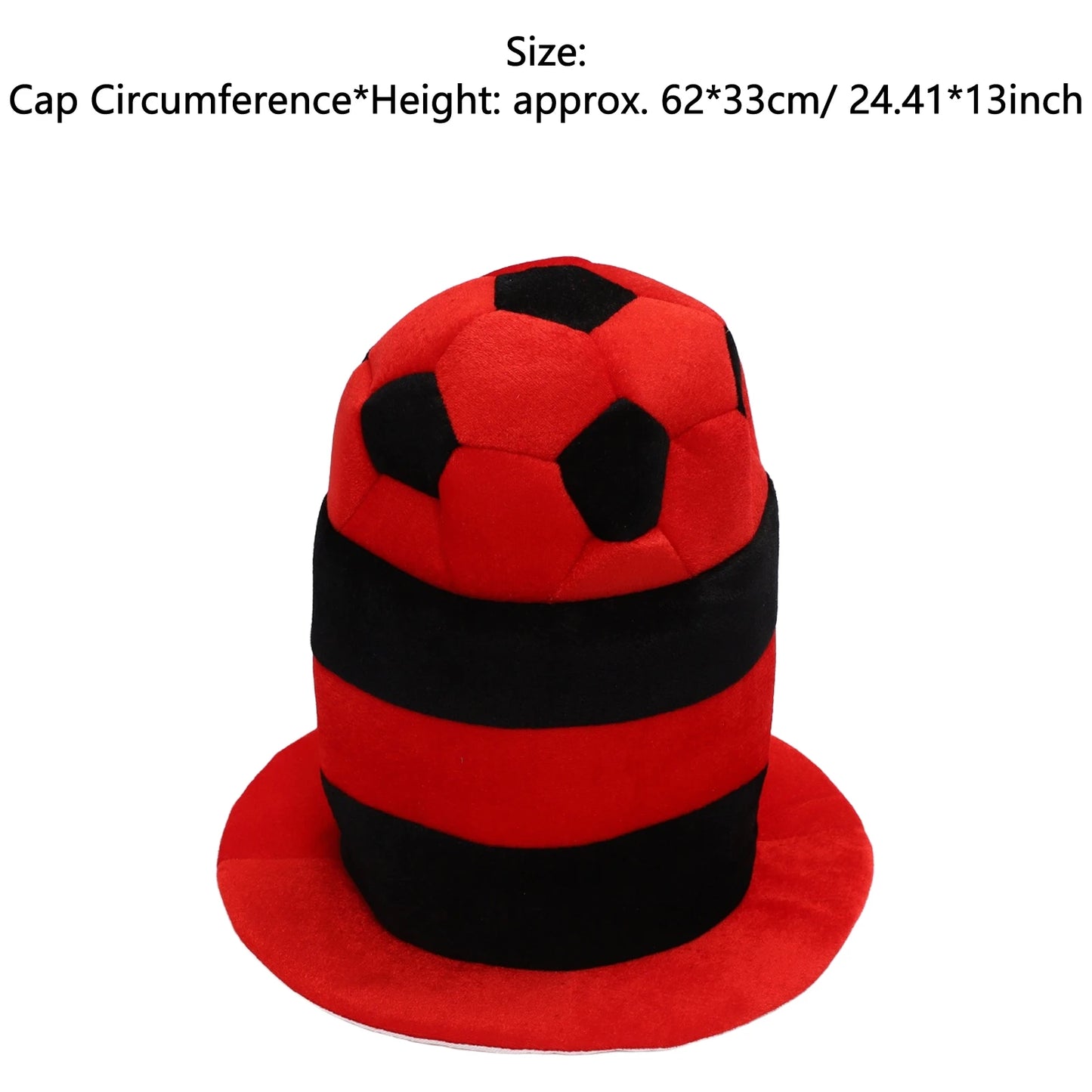 Chapéu Bola e Bandeira Brasil Copa do Mundo 62*33cm / 24.41*13 Pol.