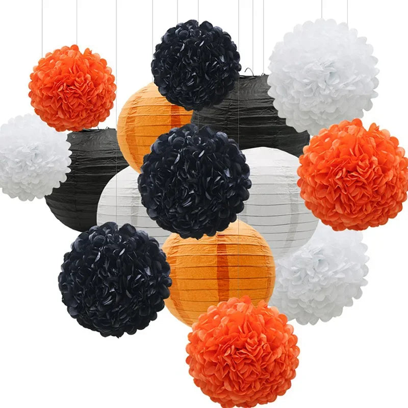 Papel Fã Bola De Papel Decorações De Bolas De Pom Pom Decoração