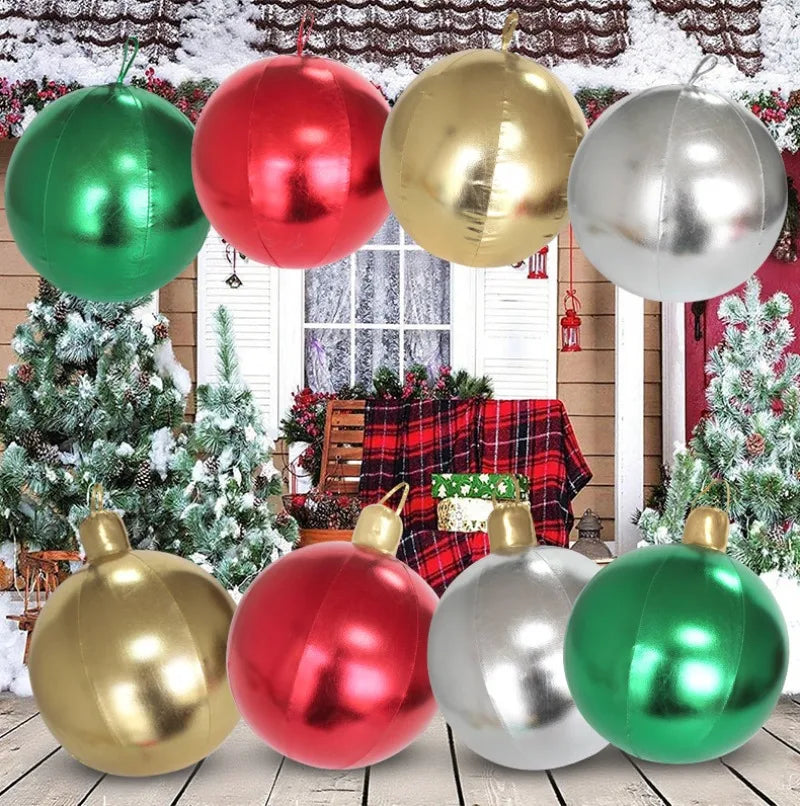 Bola de Natal Inflável Colorido Internos 40cm*Largura*54 cm*Peso: 191g Gigante 40cm PVC