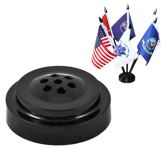 1 Peça mini bandeiras de três furos, suporte para bandeiras de mesa pequeno, suporte