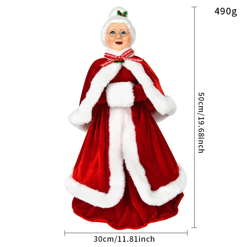 Bonecos de Natal Papai e Mamãe Noel Casal Papai Noel e Mamãe Noel Confeiteiro Gourmet