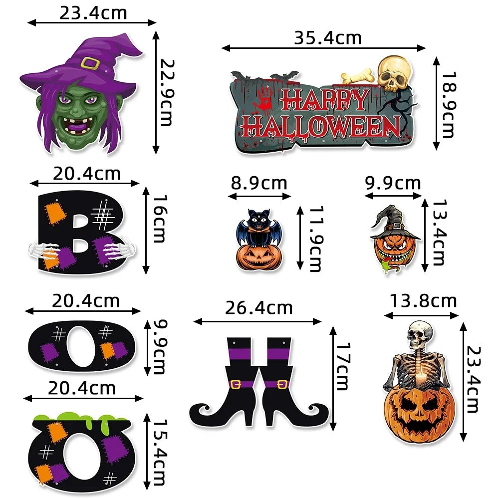 Decoração de Halloween - Conjunto de 1 peças de decoração Halloween castelo fantasma