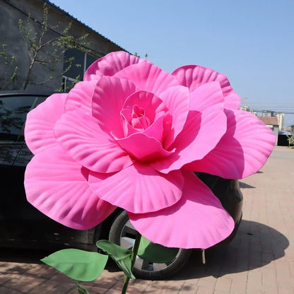 Simulação Peônia Flor , Foto Adereços Janela Exibição Artificial e Gigante 50cm Flores