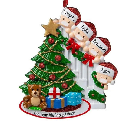 Porta-Retrato Árvore de Natal Enfeite de Natal Personalizado em Formato de Porta-Retrato 7.8cm*7.7cm