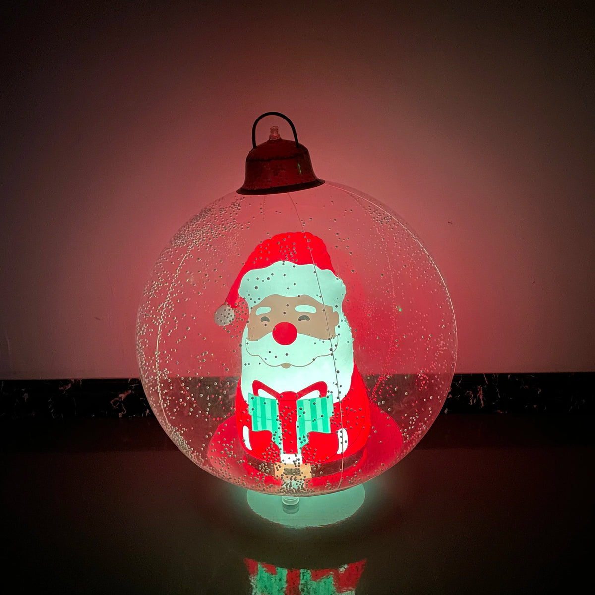 Bolas Decorativas Insufláveis de PVC 24 Polegadas para Shopping, Ornamento Inflável Natal