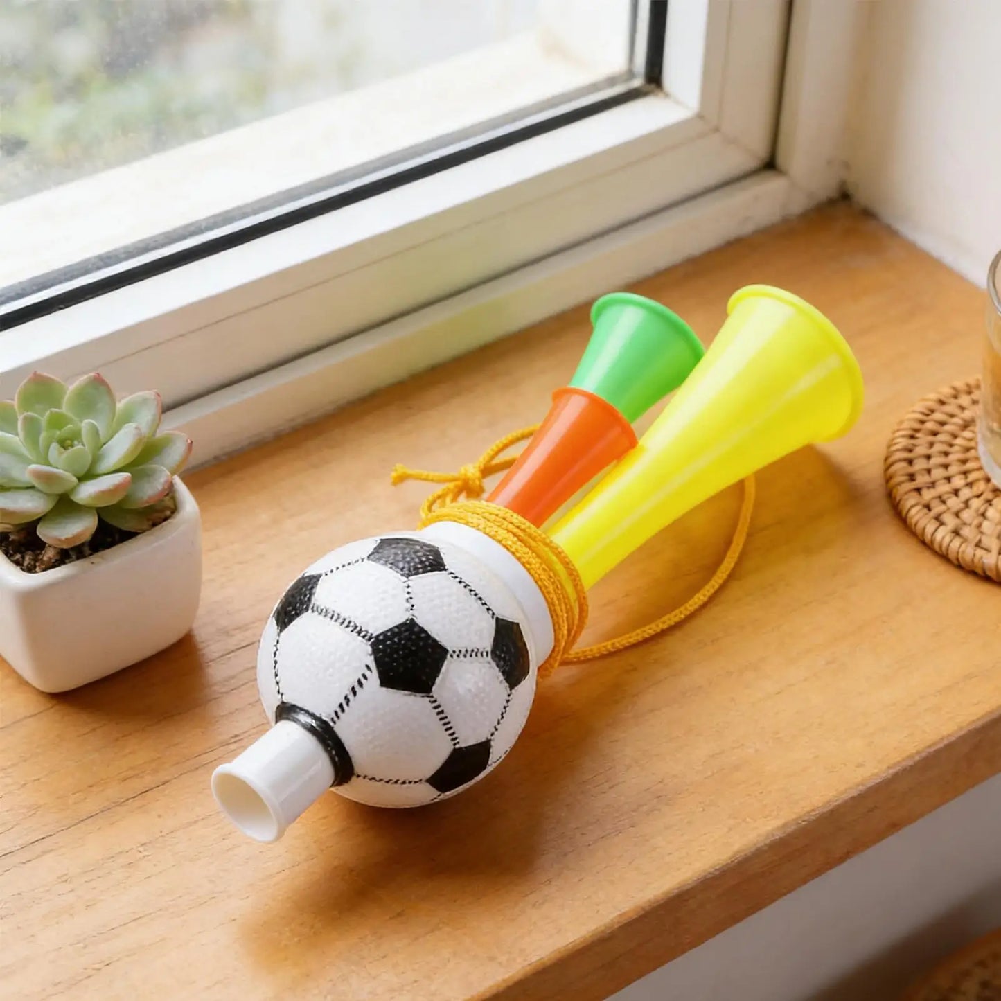 Vuvuzela Copa do Mundo Buzina de futebol Vuvuzela, conjunto de 3 buzinas ar comprimido