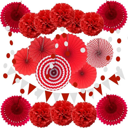 Decoração De Festa Pompom Com Ventilador De Guirlandas De Estilo De Suspensos