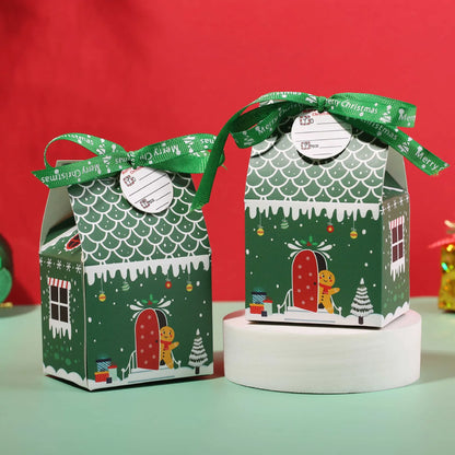 Caixa de presente, pacote com 11x7x5cm caixas de doces reutilizáveis de design diferente