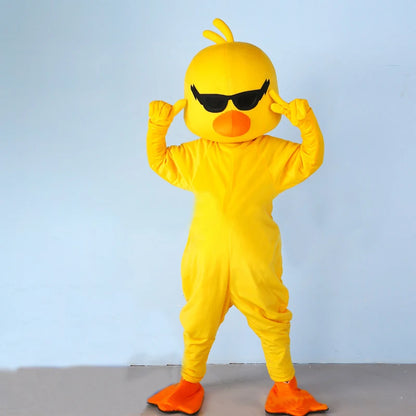 Fantasia Adulto Pintinho Amarelinho Amarela - Terno de Pintinho Amarelo de Corpo Inteiro Adulto