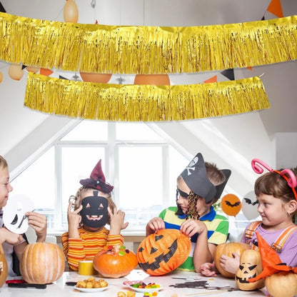 Cortina Laser 1/2 pacotes de franja de folha metálica, boias de desfile para pendurar parede