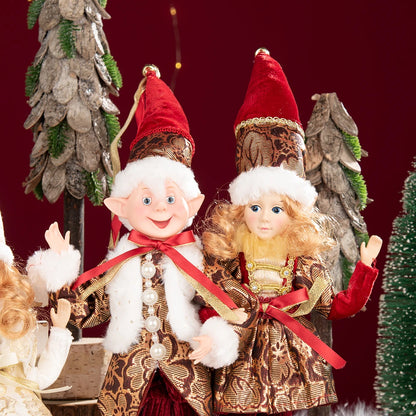 Bonecos de Elfo de Natal, 45cm Macios e Adoráveis enfeites Árvore de Natal Elfos Árvore Natal