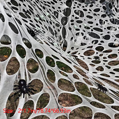 Decorações de teia de aranha para o dia das bruxas ao ar livre – Decoração de teia aranha