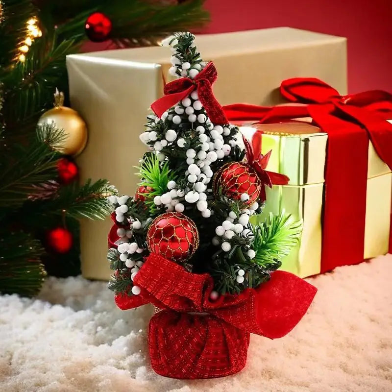 Mini Árvores de Natal 3 Peças Árvore de Natal de Mesa 20cm Decoração de Árvore de Natal