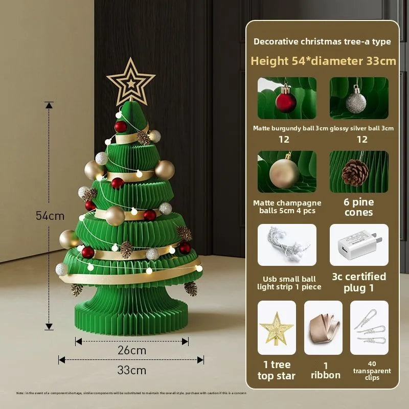 Árvore de Natal de 99cm de Altura, Decoração Criativa de Natal, Decoração de Cena Natal