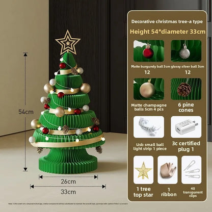 Árvore de Natal de 99cm de Altura, Decoração Criativa de Natal, Decoração de Cena Natal