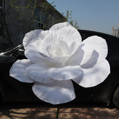 Simulação Peônia Flor , Foto Adereços Janela Exibição Artificial e Gigante 50cm Flores