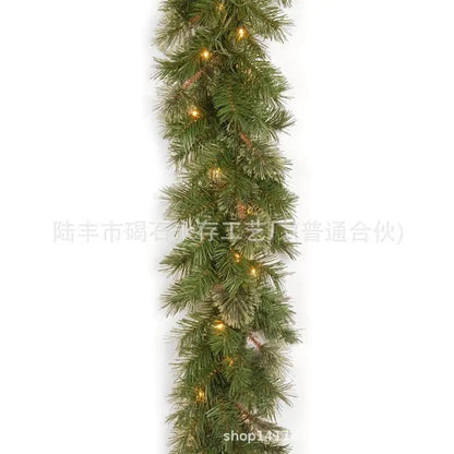 Guirlanda de Natal com luzes, Guirlanda de Natal Guirlanda de toque real de cedro dobrável