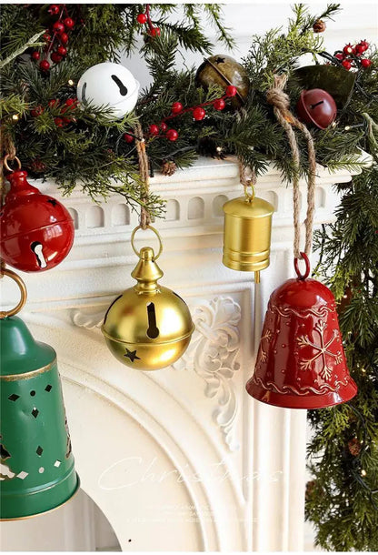 Enfeites De Sino De Natal Decoração de Pendentes, Sinos Decorativos de Natal em Metal