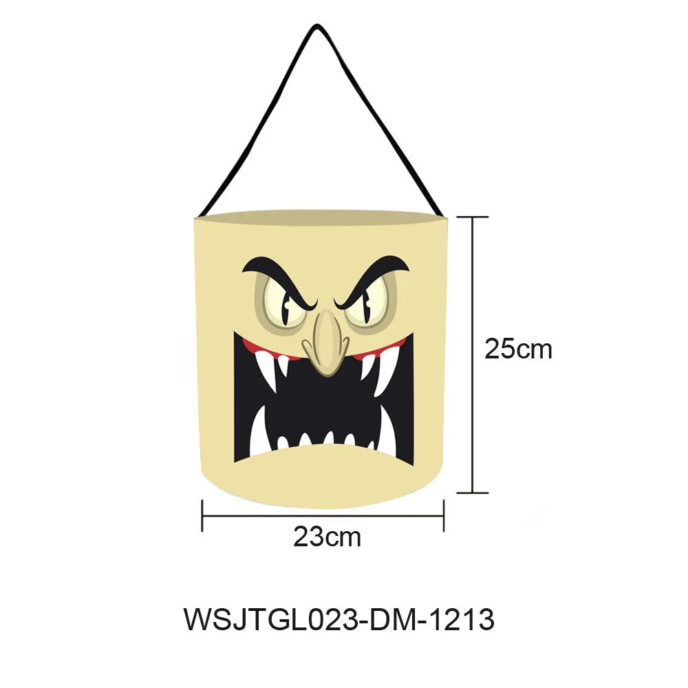 Cesta Dobrável Halloween 1 peças de luz de LED, sacos de doces ou travessuras Halloween