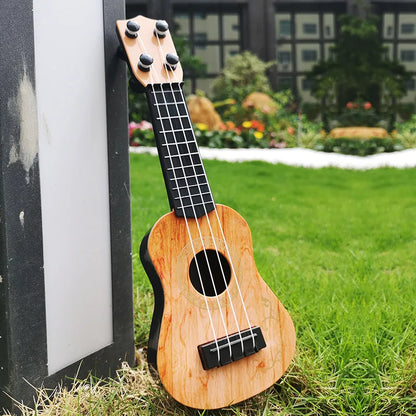 Decorações de instrumentos musicais Mini Guitarra 4 Cordas