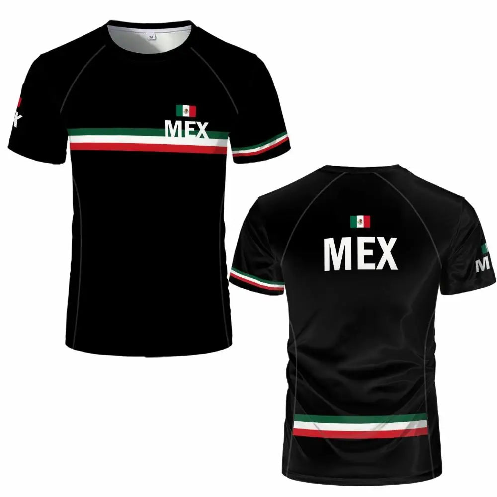 Camiseta personalizada do México, camisetas personalizadas com a bandeira mexicana