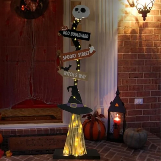 Decoração de vassoura de bruxa de Halloween, decoração de Halloween, com 1 vassouras