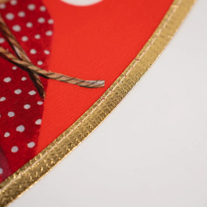 Saia Árvore de Natal Temática Papai Noel 60cm e Saia Para Árvore de Natal Temática Papai