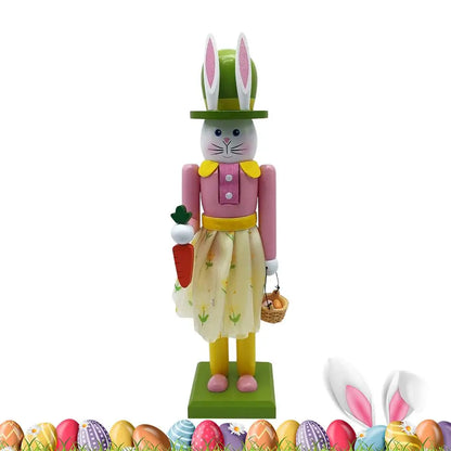Quebra-nozes de Páscoa - Decoração de Natal Estátua de Coelho | Quebra-Nozes Coelho