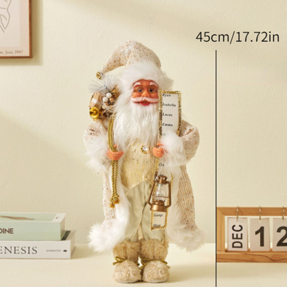 Enfeite Papai Noel Natal Estatuetas de Papai Noel | Figura de Natal de Papai Noel em pé