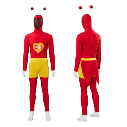 Adultos Chapolin Colorado Traje Camisa Vermelha Calção Shorts Roupa Cosplay Uniforme