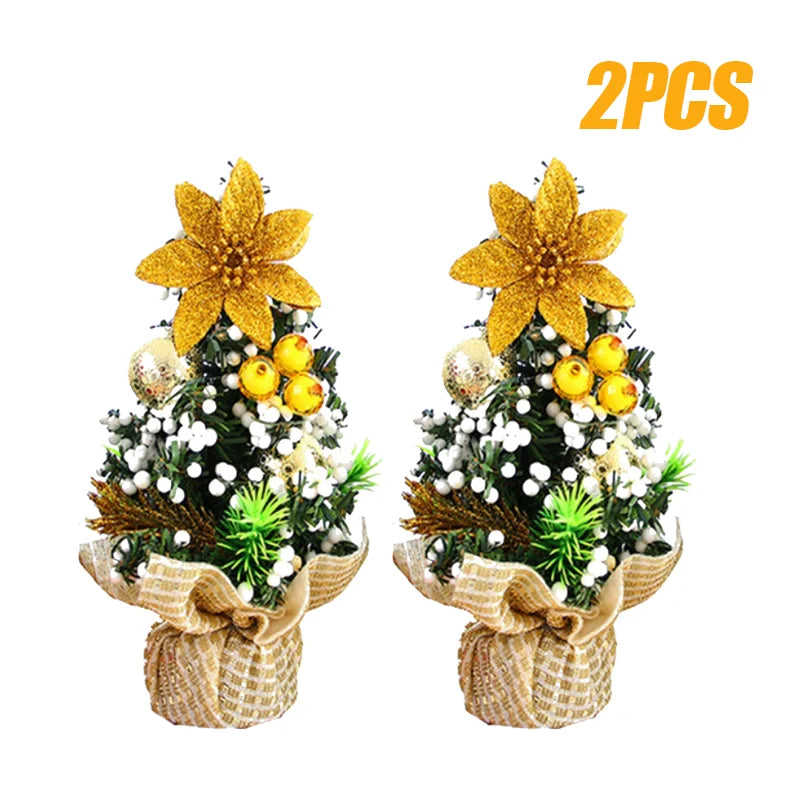 Mini Árvores de Natal 3 Peças Árvore de Natal de Mesa 20cm Decoração de Árvore de Natal