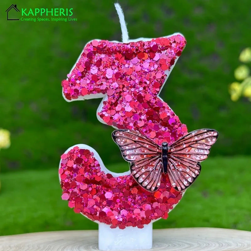 Velas com número de aniversário de 7 cm, velas de aniversário, design 3D, bolo aniversário