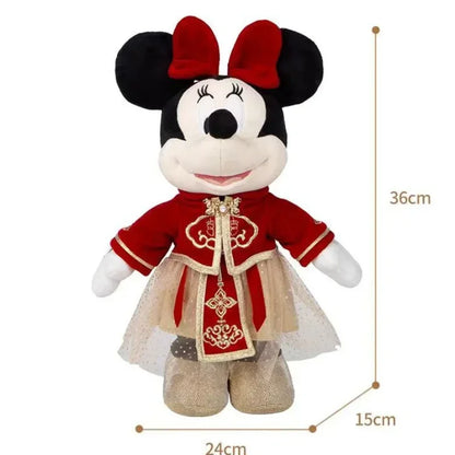 Boneco Mickey e Minnie Pelúcia Macio Disney - Pelúcia Mickey Disneylândia 36cm/24cm