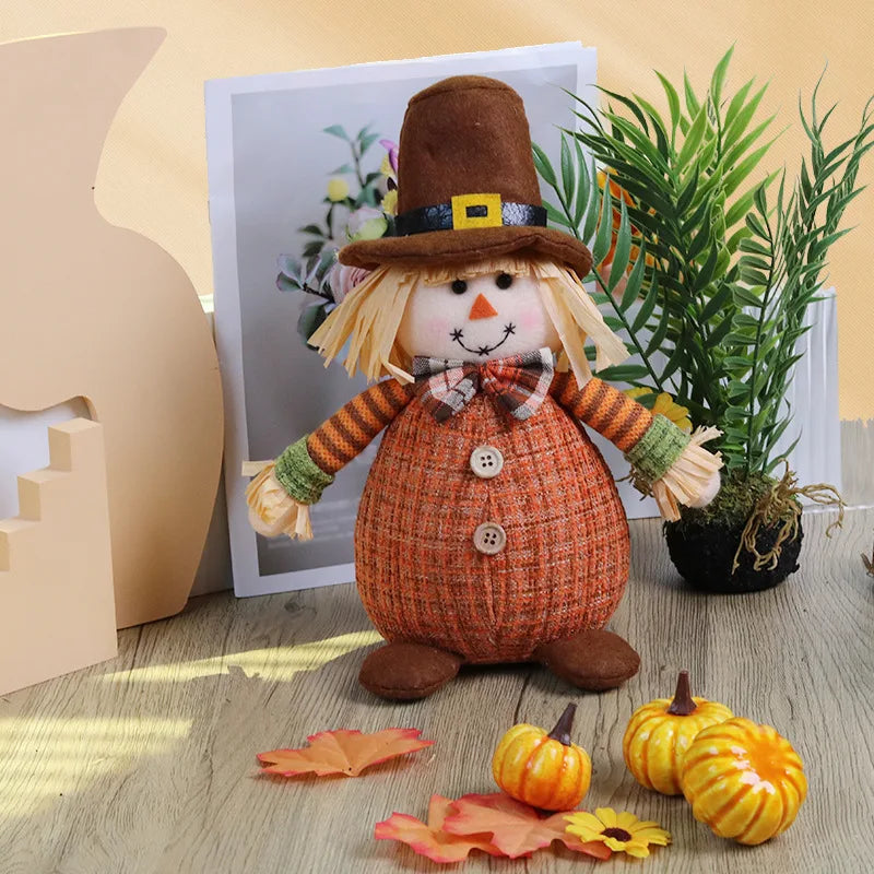 Espantalho Palha Sentado Decorativo Para Mesa Junino, Arraiá, Festa Junina 34cm*13.5 Pol.