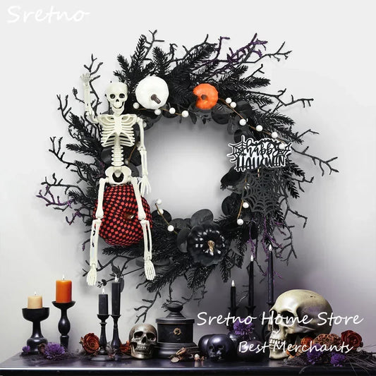 Guirlanda de Halloween com Videiras Roxas, Guirlanda de Halloween com Videiras Roxas
