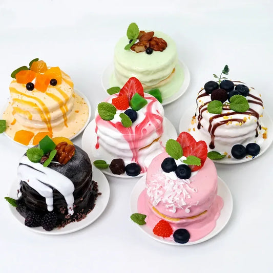 Bolo Fake 1 Peça realista modelo de cheesecake falso decoração de cozinha adereços