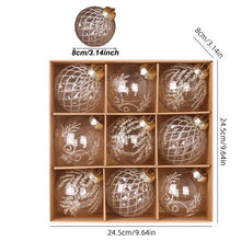 Carregar imagem no visualizador da galeria, Conjunto de enfeites de bola de Natal, 20 quilates, grandes e transparentes e à prova
