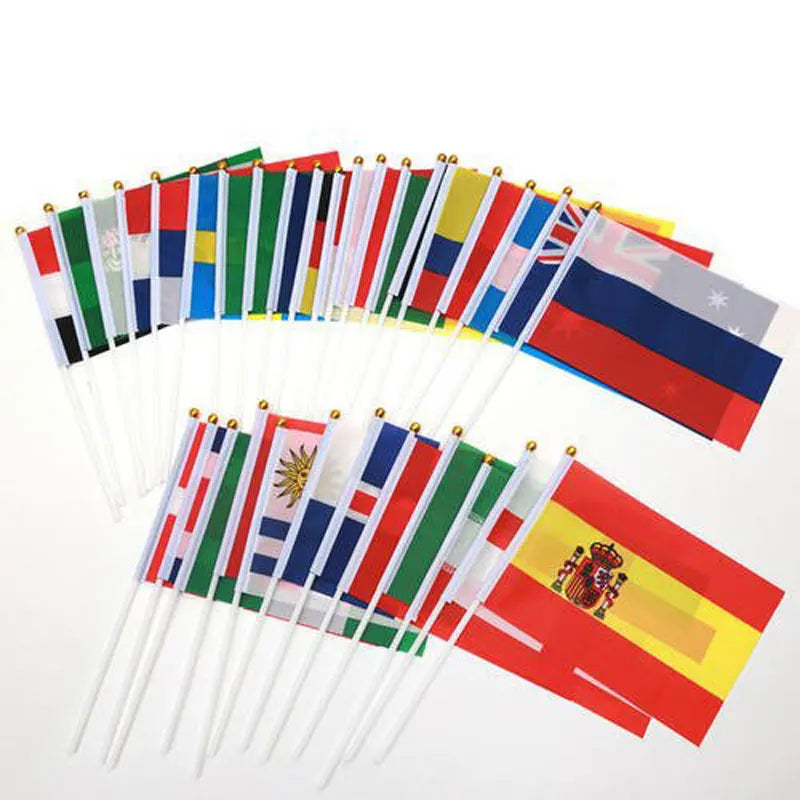 Conjunto de bandeiras de palito mundial internacional de 226 países, pequenas bandeiras