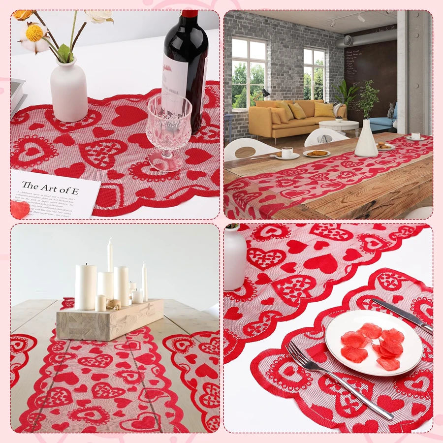 Toalha de mesa para o dia dos namorados, 183x133cm, decoração dia dos namorados