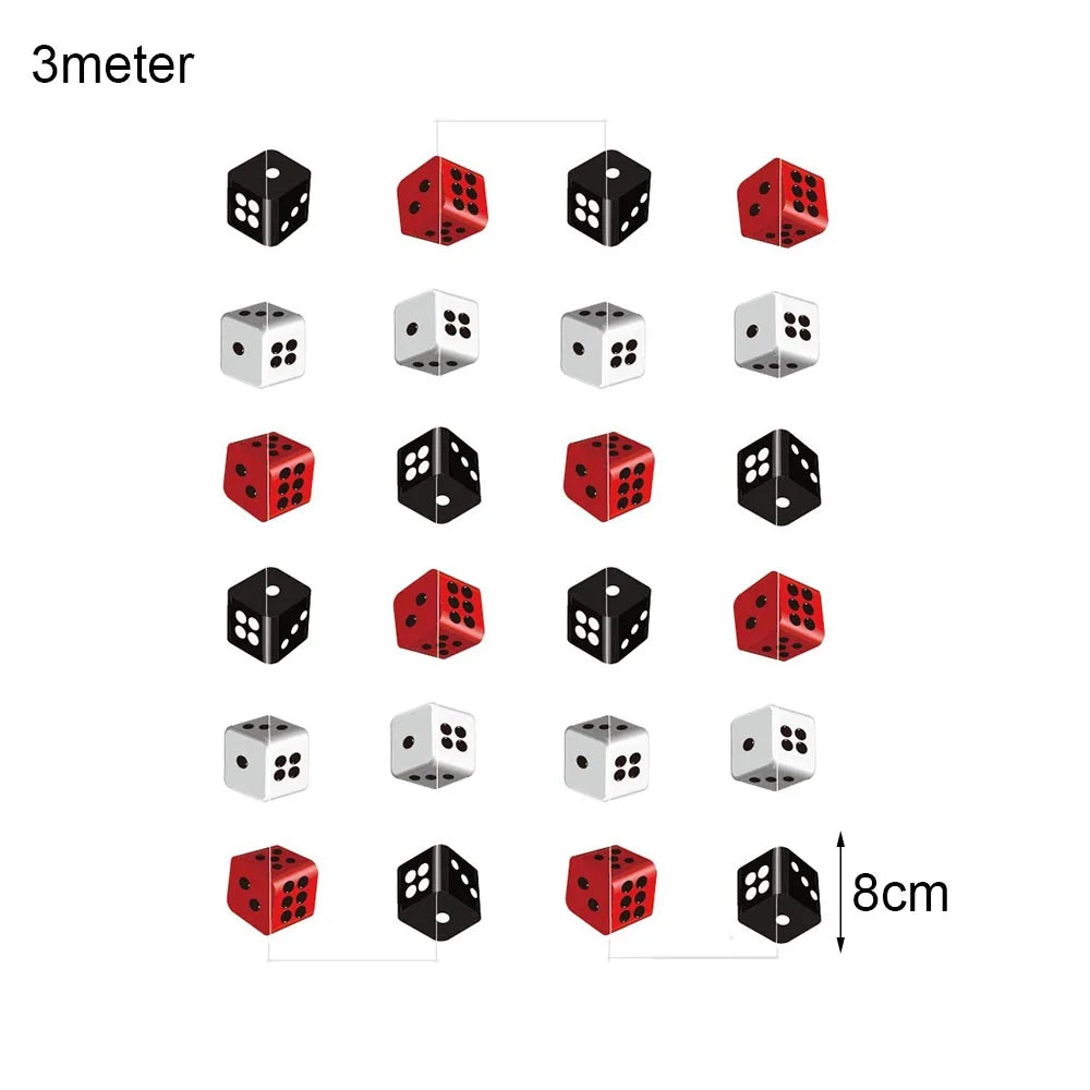 Cassio Poke 25 Peças de topo de cupcake com glitter, tema Vegas, palitos de dente e palitos