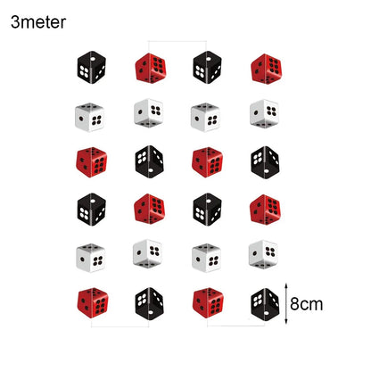 Cassio Poke 25 Peças de topo de cupcake com glitter, tema Vegas, palitos de dente e palitos