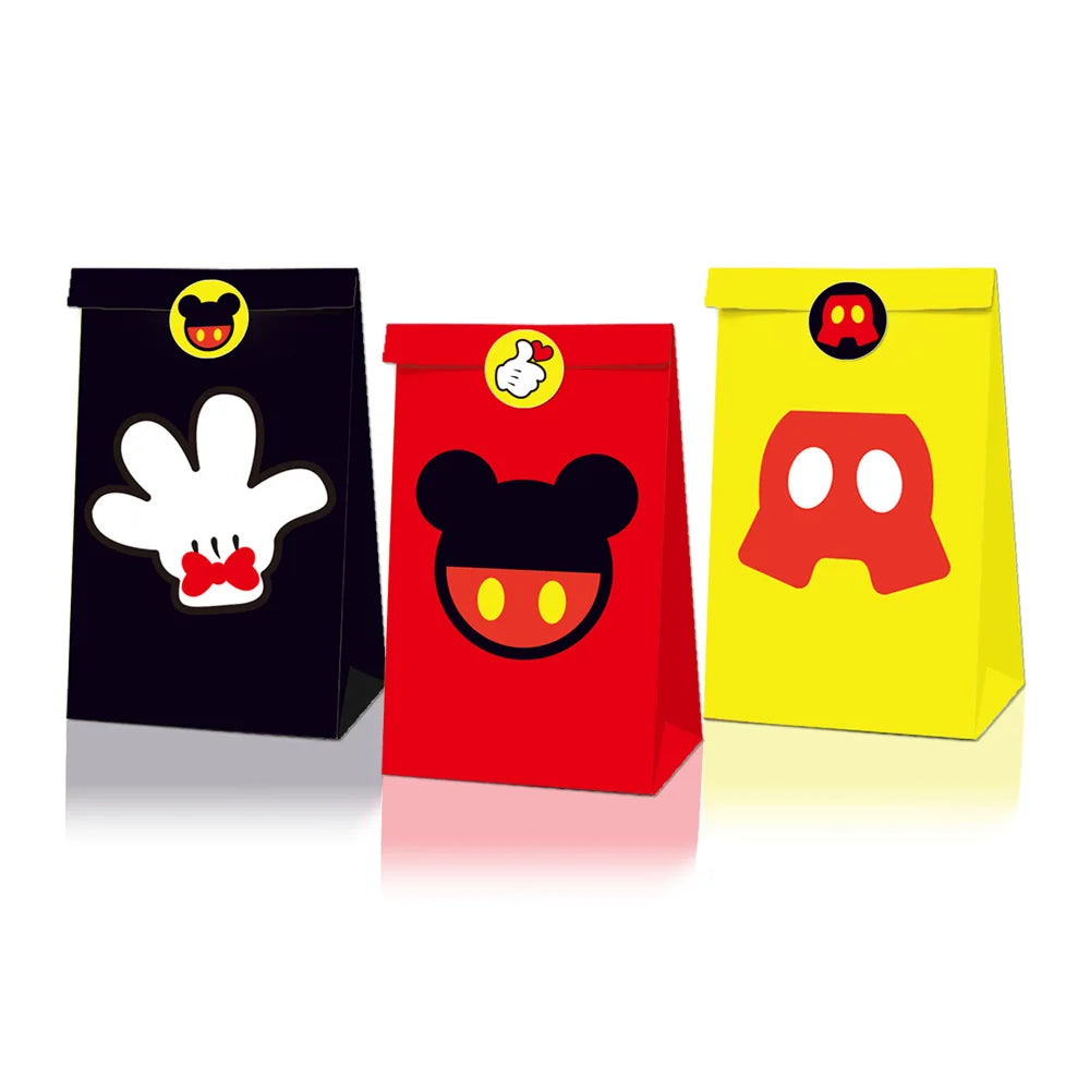 Kit Festa Mickey e Minnie 24 peças Pequeno Lembranças para Festa Mickey e Minnie