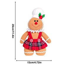 Carregar imagem no visualizador da galeria, Boneco de homem de gengibre para decoração de árvore de Natal e decoração
