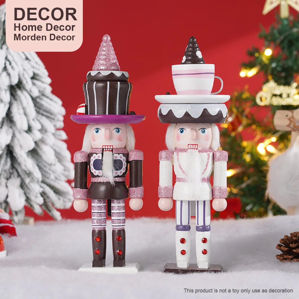 Soldado quebra-nozes de madeira natal quebra-nozes ornamento fantoche artesanato