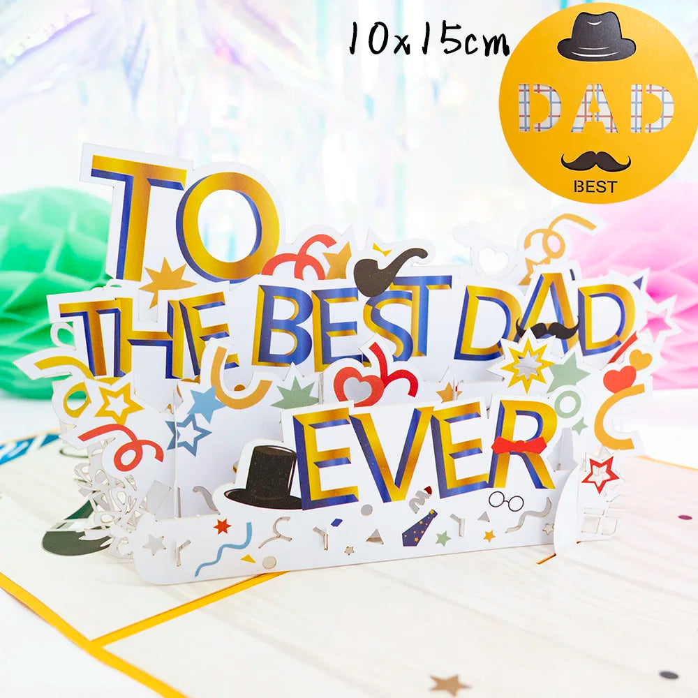 Cartão Pop Up Dia das Mães, Cartão de Dia das Mães da Filha, Pop Up Feliz Dia das Mães!