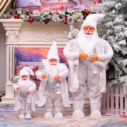 Papai Noel Grande Estatueta de Papai Noel Boneco de Papai Noel Estátua Ornamento Figura