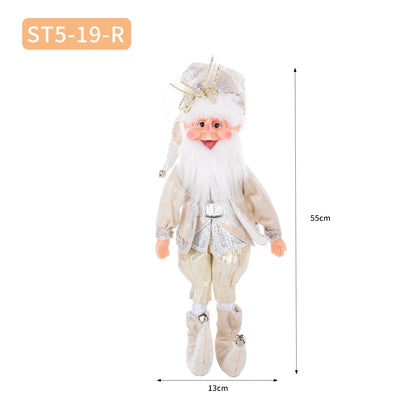 Enfeite Elfo Verde e Vermelho 45cm e 55cm Merita, Personagens Natalinos para Decoração