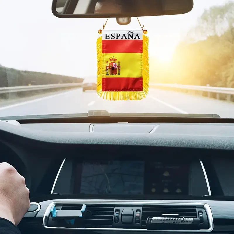 Flamula Mini Bandeira de Brasil Pacote com 1 bandeiras para pendurar janela do Brasil, mini