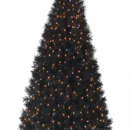 Árvore De Natal Preta 1,80m Preto Escuro 860 Galhos Luxo Cor Preto